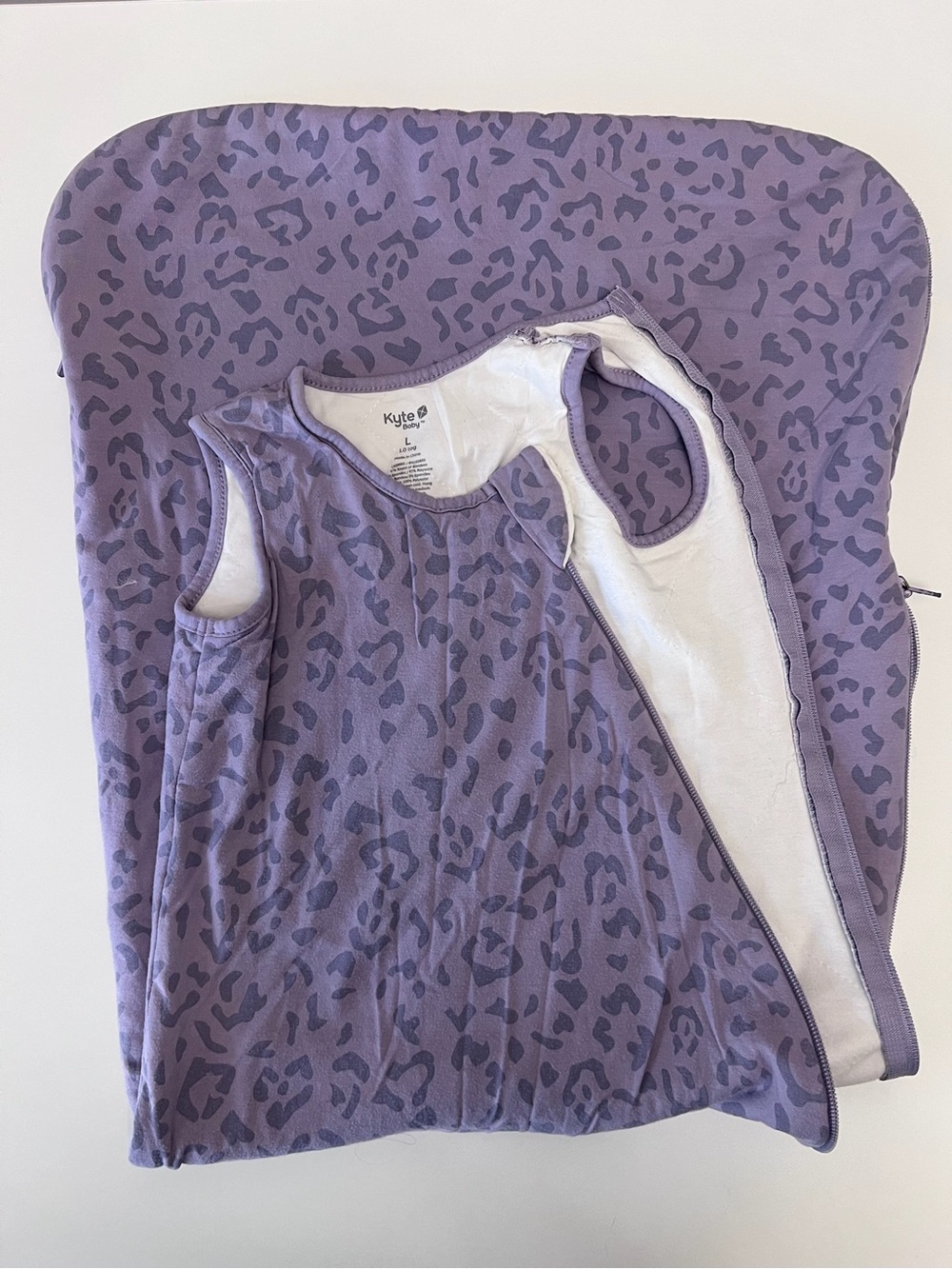 Kyte BABY Purple Cheetah Sleep Sack Size L